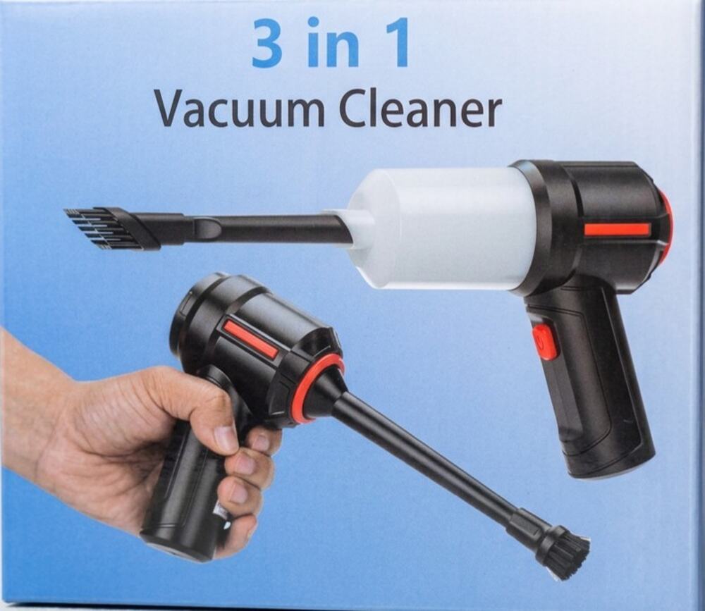 3 in 1 Cordless Handheld Vacuum Cleaner Portable Car Home Mini Vac Blower